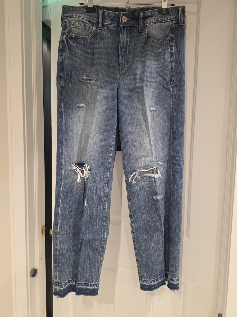 torrid Distressed Light Blue Wide-Leg Jeans